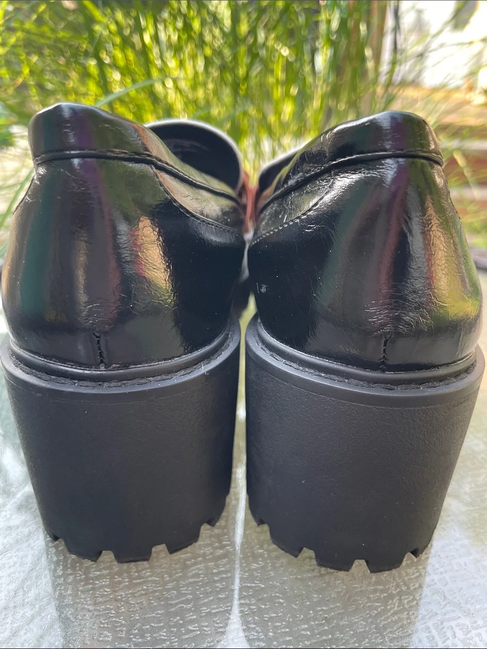 SM New York Alix Woman’s Wedge Chunky Slip-On Loafers 9 Med NWOT
